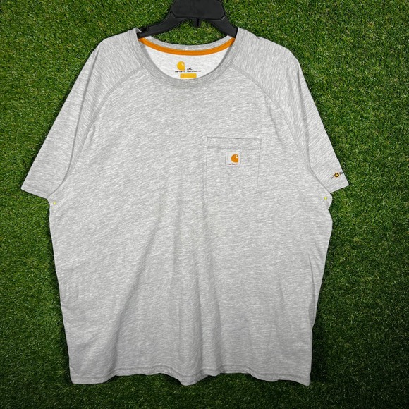 Carhartt Other - Carhartt Force Relaxed Fit Mens 2XL Heather Gray Pocket T-Shirt Raglan
